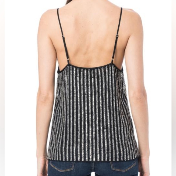Cami NYC beaded sequin camisole top large - Picture 3 of 11